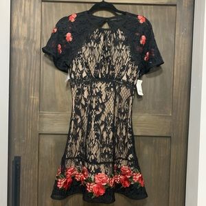 Foxiedox Black Lace Dress NWT